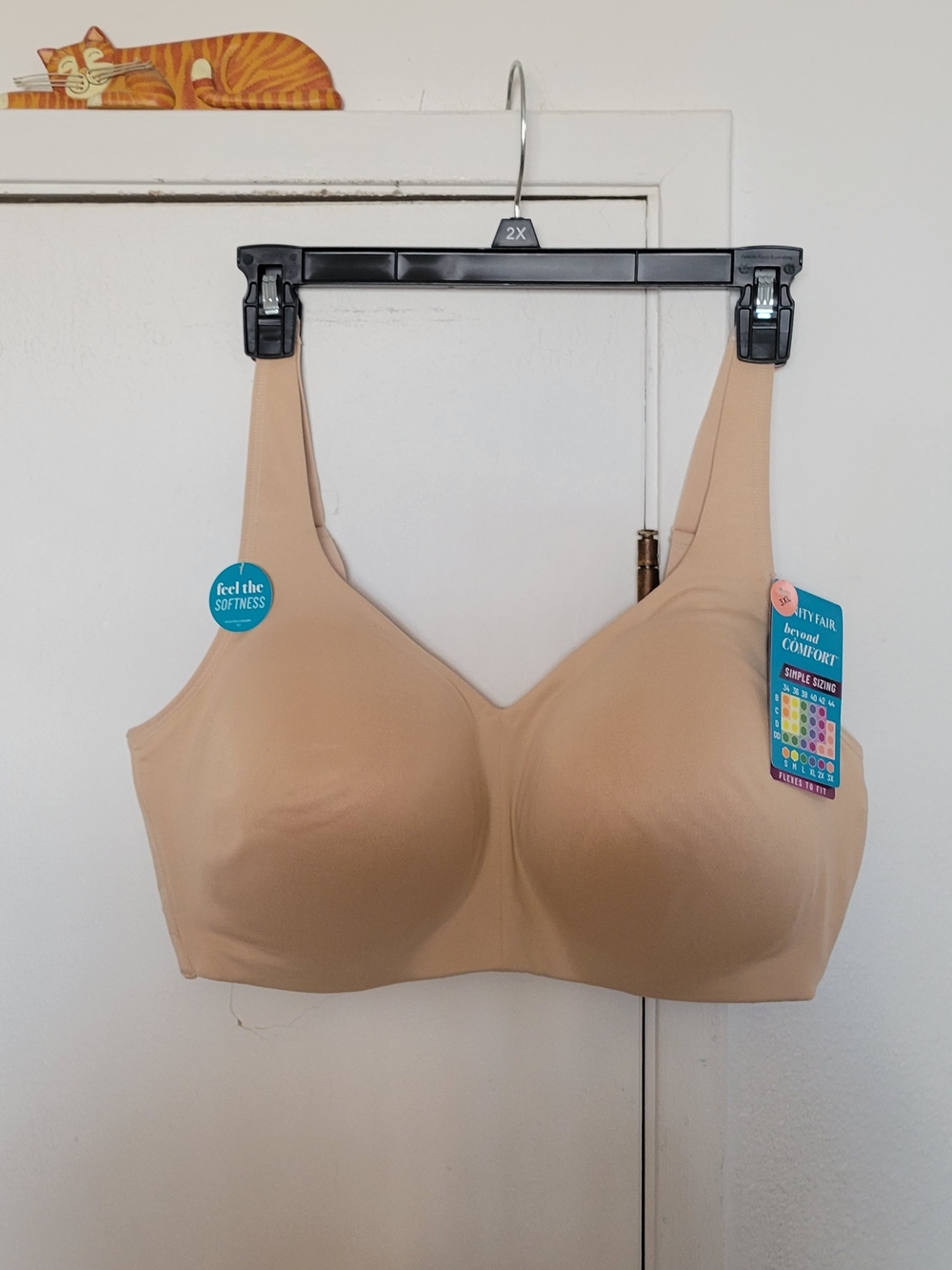 Vanity Fair Seamless Nude Comfort Bra - Soft Stretch Support